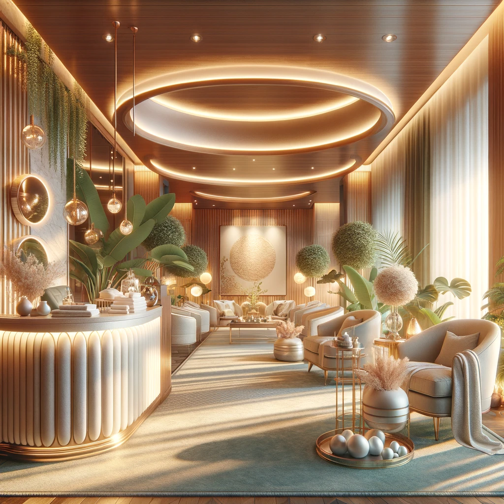 Here is the image depicting a luxurious and tranquil massage therapy room, designed to represent a high-end spa in Seoul's Gangnam district, characteristic of Star Massage